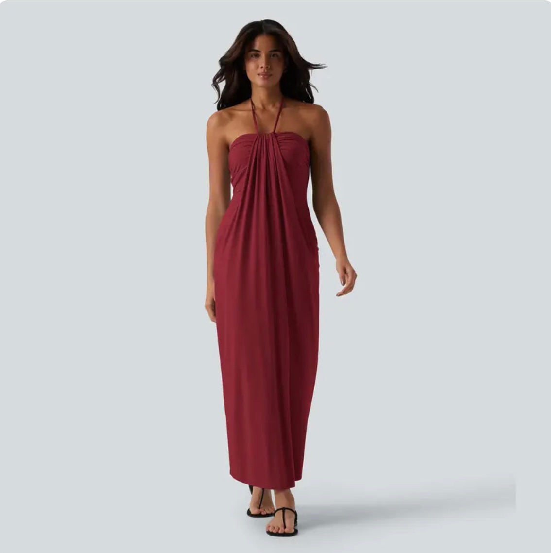 Liftiva Halter Maxi Dress