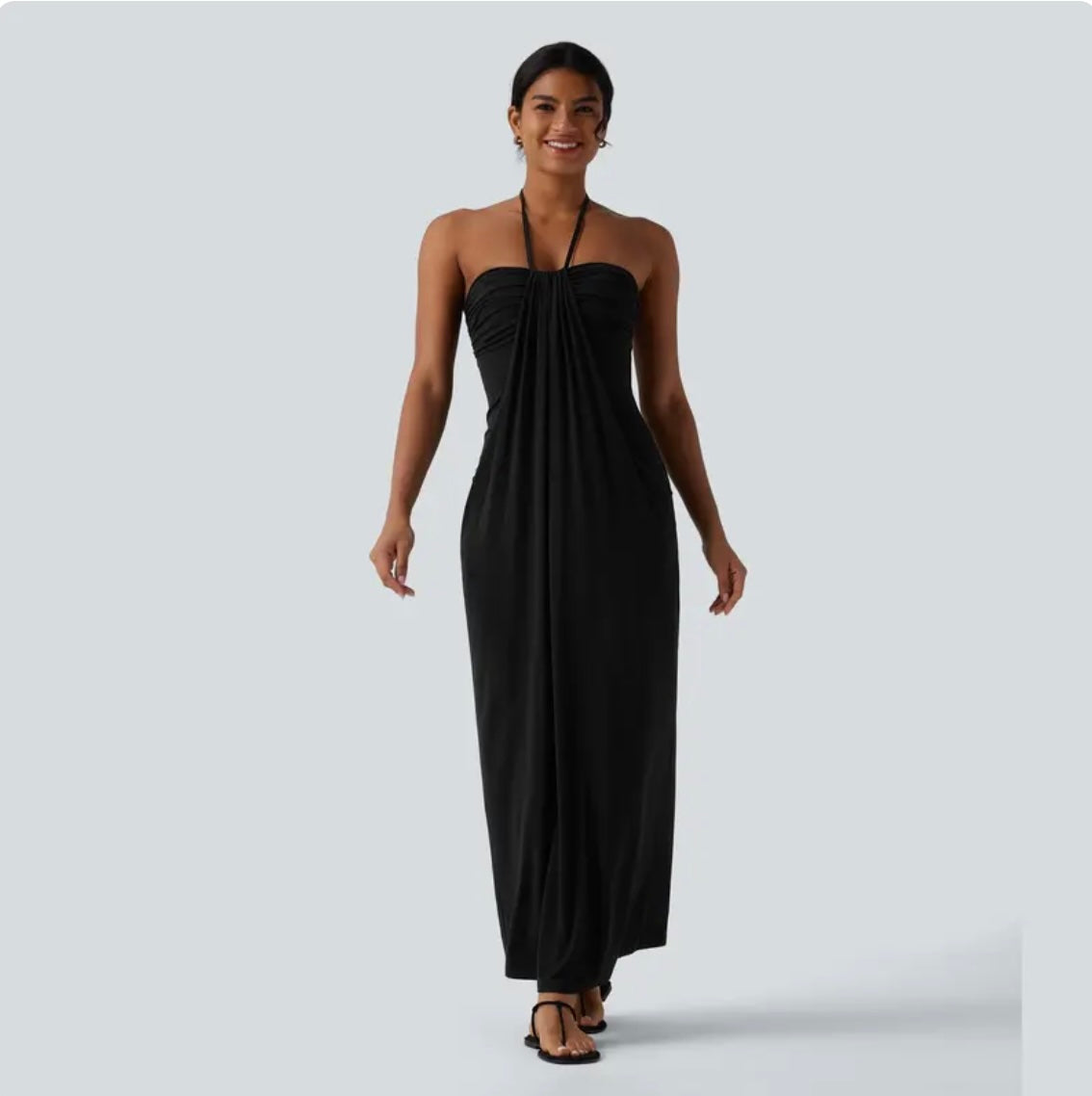 Liftiva Halter Maxi Dress