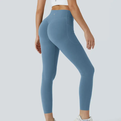 SculptFlex butt lifting leggings in Whale Blue - Mallyro