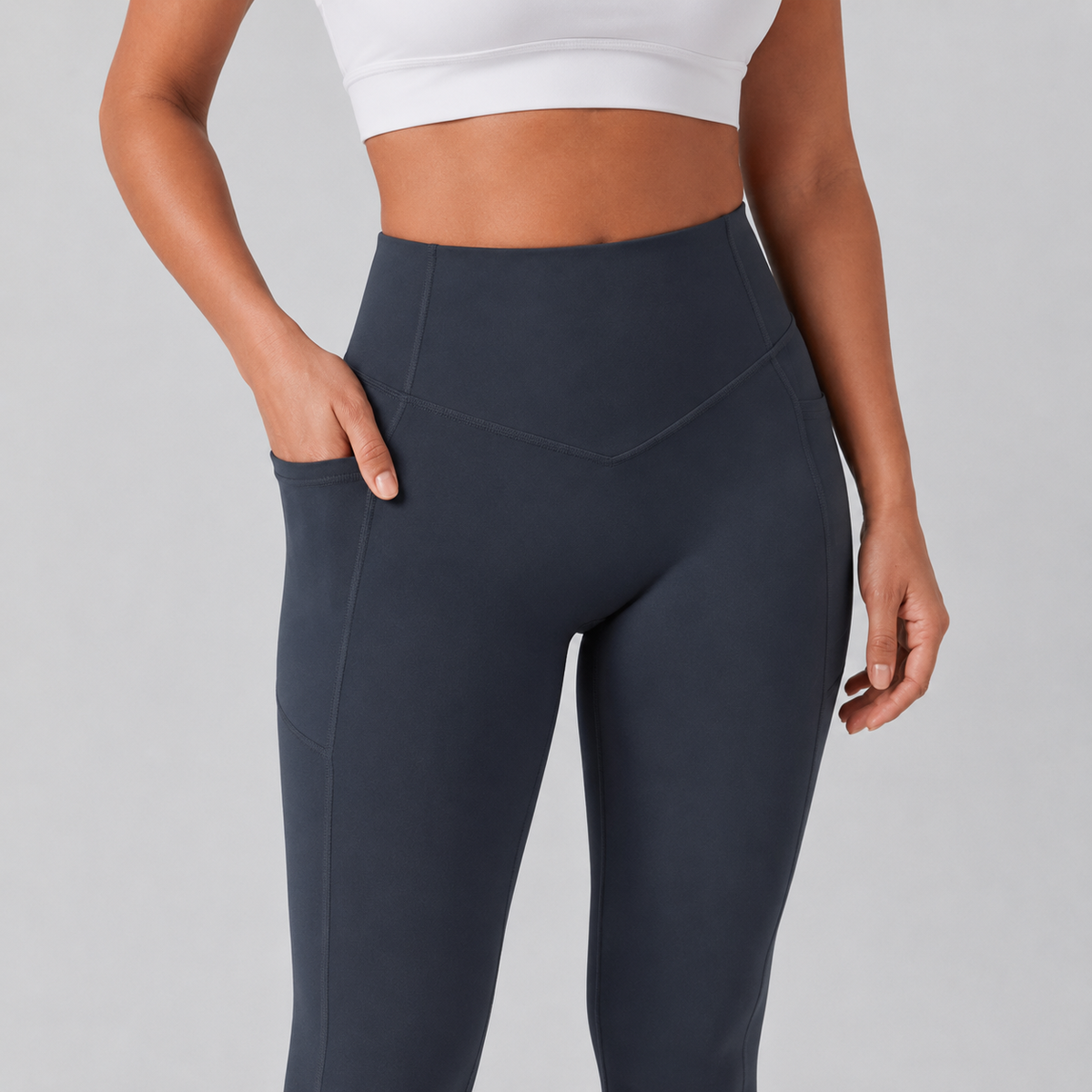 CurveLift Sculpt+ Carbon pocket and V waistband detail