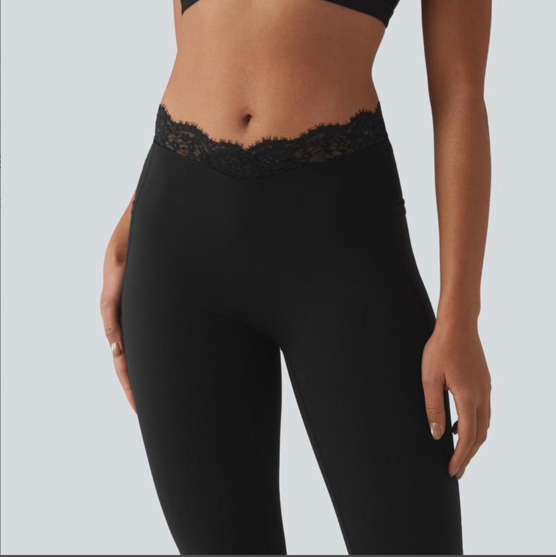 LaceContour floral lace waistband front detail