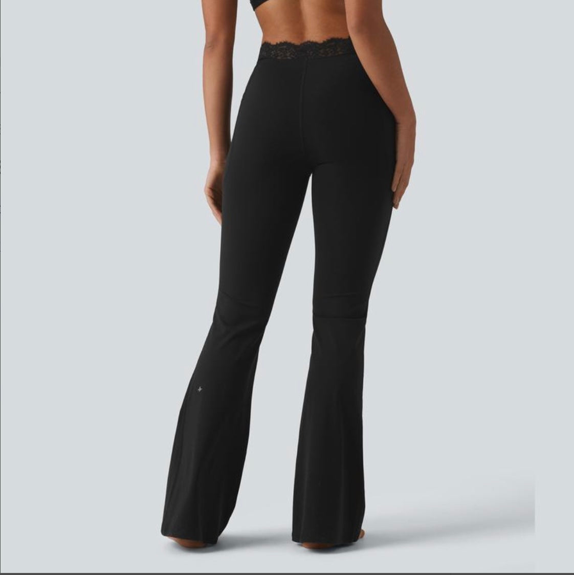 LaceContour full length flared leg rear view