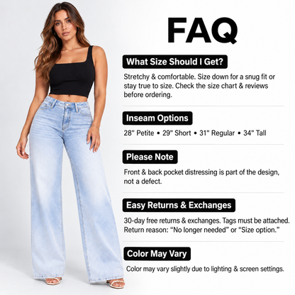 Liftiva BBL jeans sizing inseam and fit FAQ