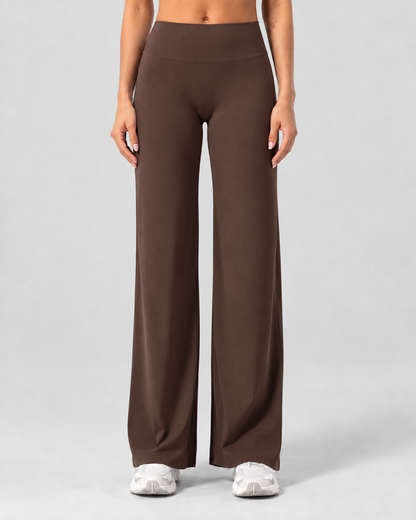 SculptFlow espresso brown straight-leg fit front view