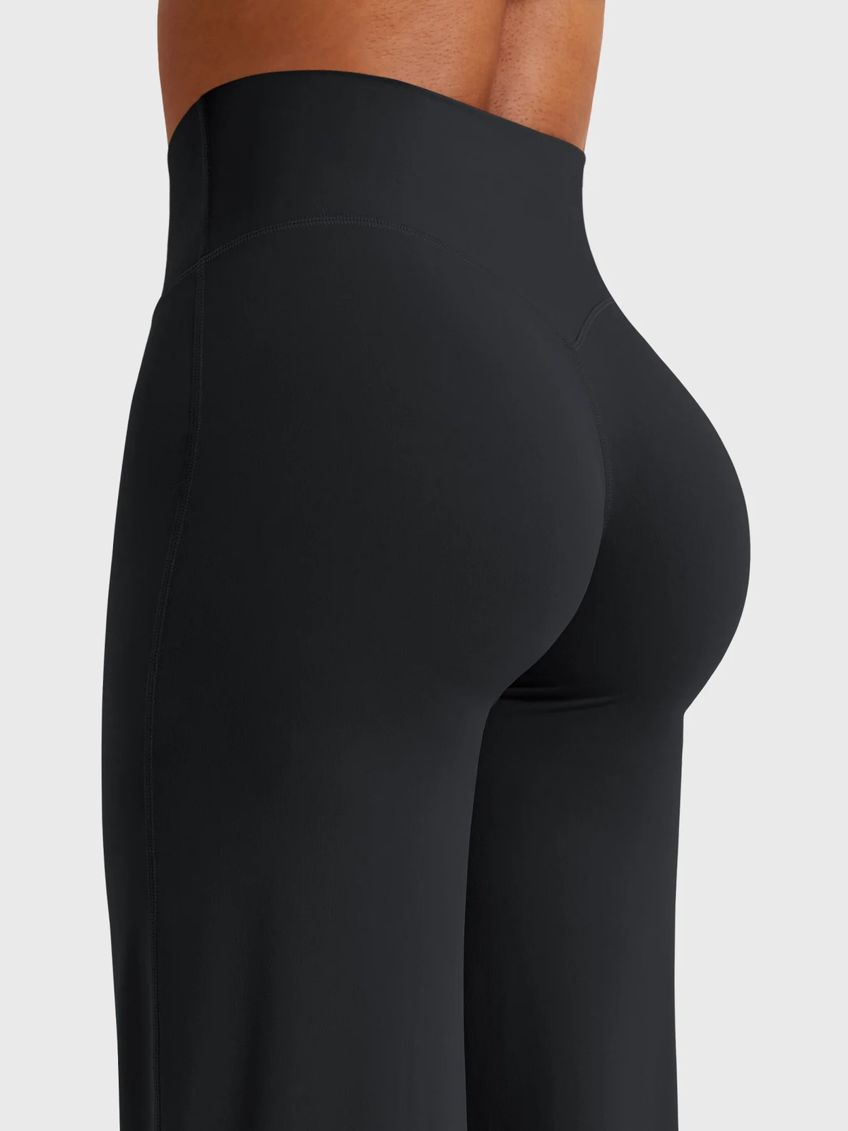 Liftiva black yoga pants V-back contour waistband detail