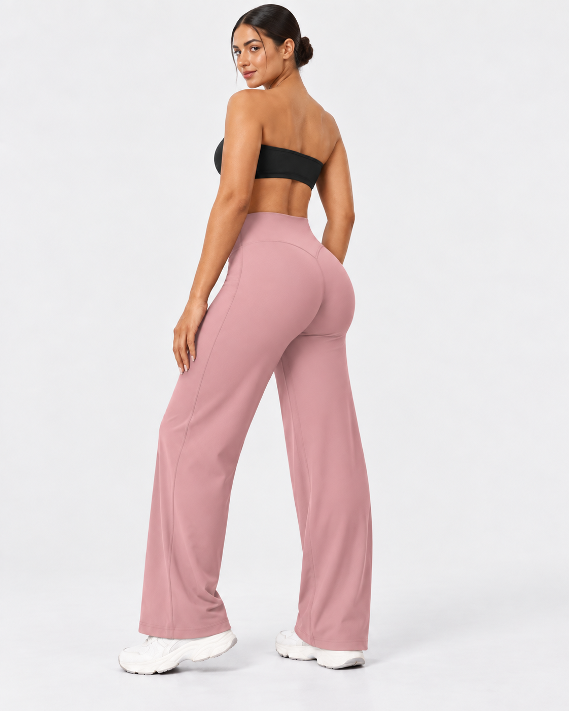 Liftiva High-Waisted Straight-Leg Yoga Pants - Dusty Pink