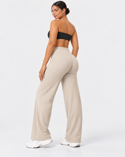 Liftiva High-Waisted Straight-Leg Yoga Pants - Light Sand